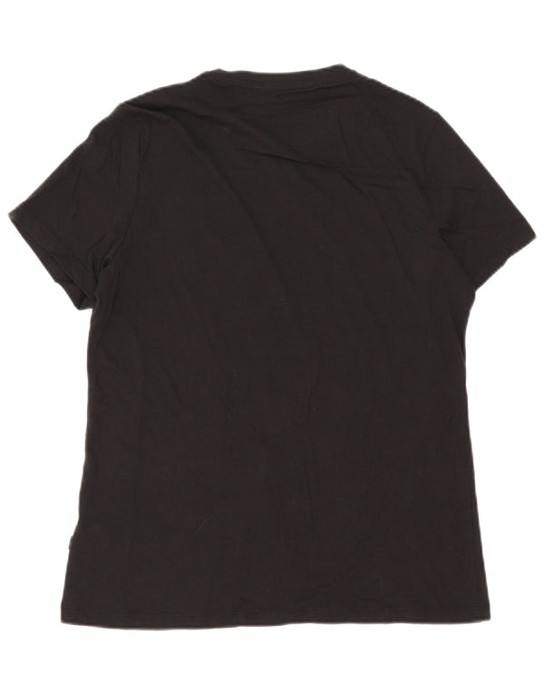 Puma - Camiseta gráfica para hombre, talla grande, algodón negro