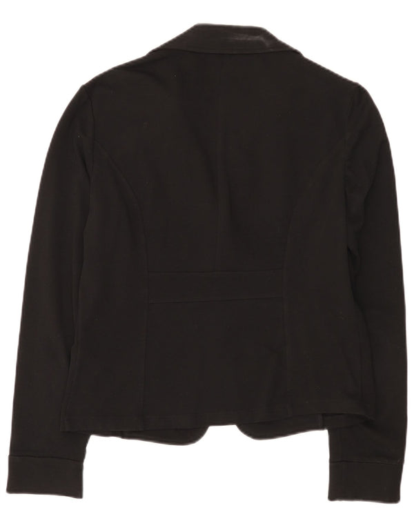 Liu Jo Chaqueta Blazer de 1 Botón para Mujer UK 40 XL Algodón Negro