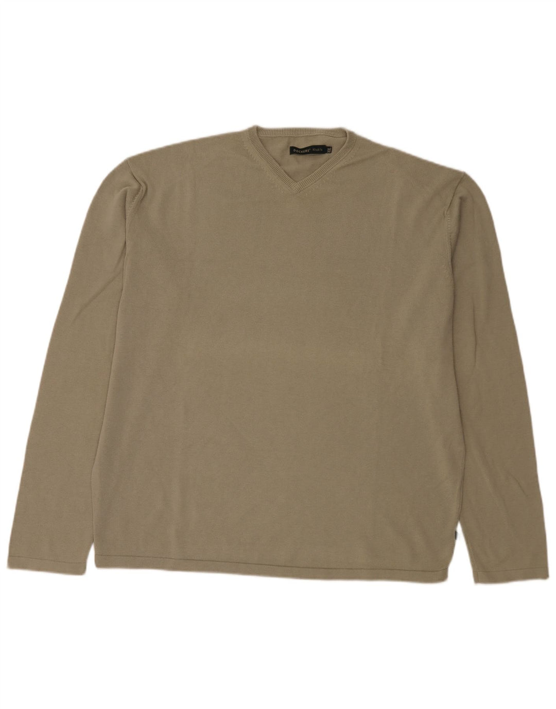 Dockers Suéter Caqui con Cuello en V para Hombre 2XL Caqui