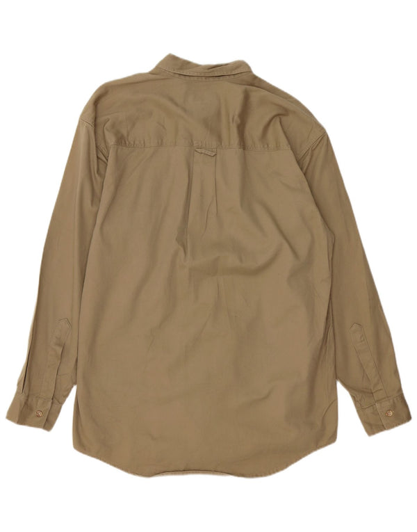 EDDIE BAUER Camisa Hombre Algodón Beige Medio