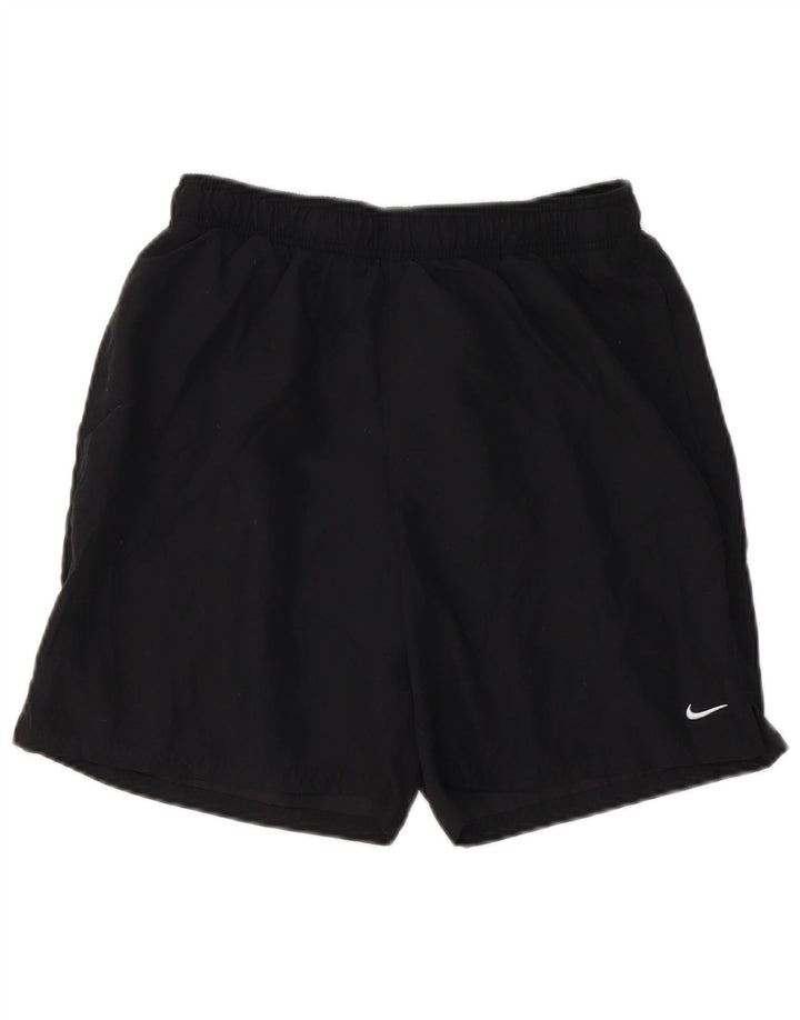 NIKE Pantalones cortos deportivos para mujer UK 40 Mediano Negro Poliéster