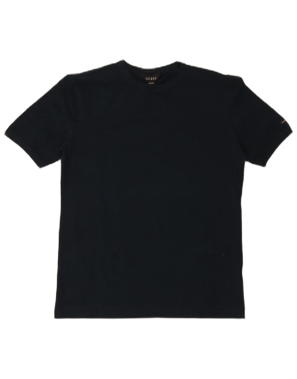 GUESS Camiseta para mujer Top UK 12 Medium Azul marino Algodón