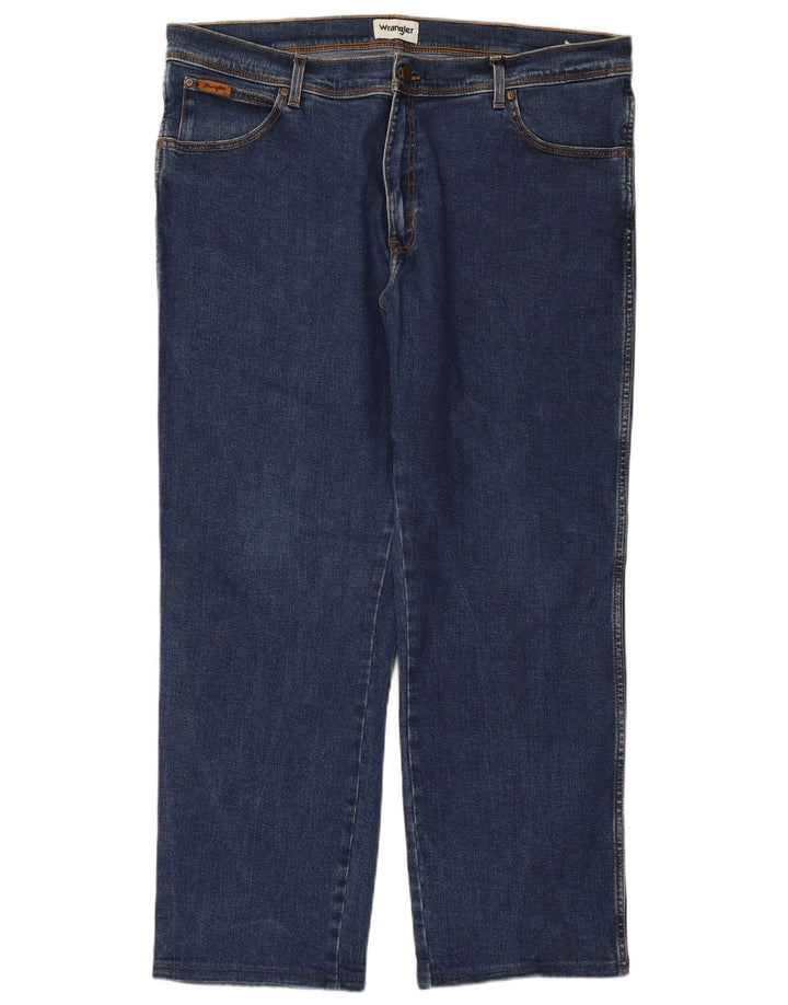 WRANGLER Vaqueros rectos Texas para hombre W42 L29 Algodón azul