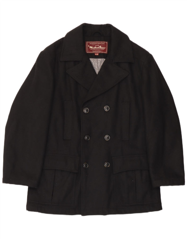 Marlboro Classics Chaquetón para hombre EU 48 Lana negra mediana