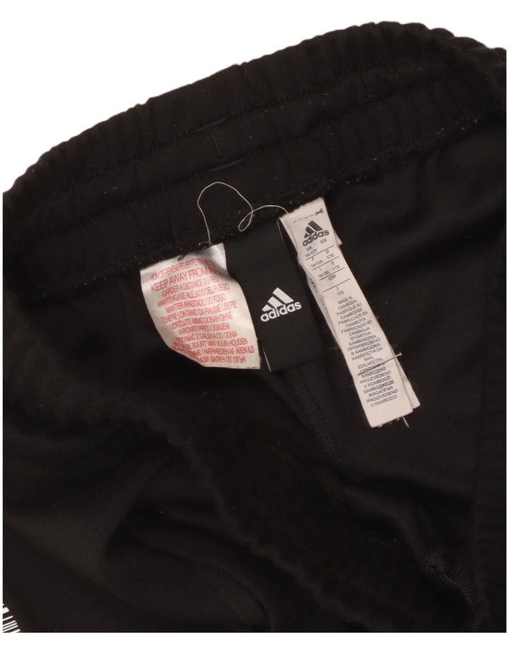 Adidas Pantalones cortos deportivos con gráfico para niños 14-15 años Negro Poliéster