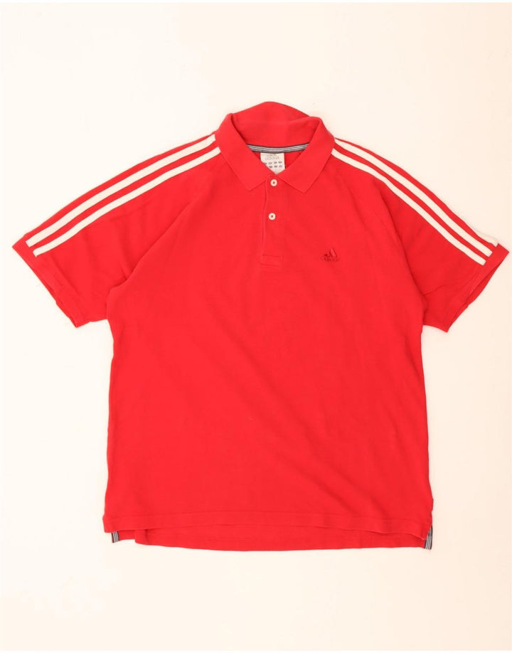 Polo Adidas Hombre Algodón Rojo Medio