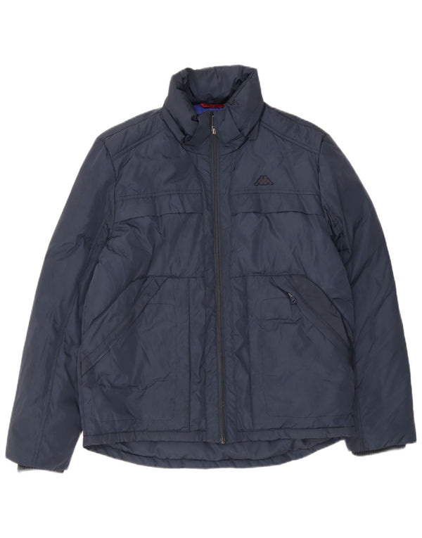 Kappa Chaqueta acolchada para hombre UK 40 Large Poliéster azul marino