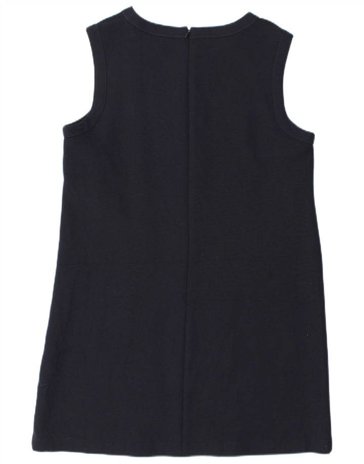 Zara Mujer Vestido Recto Sin Mangas ES 40 XL Poliéster Azul Marino