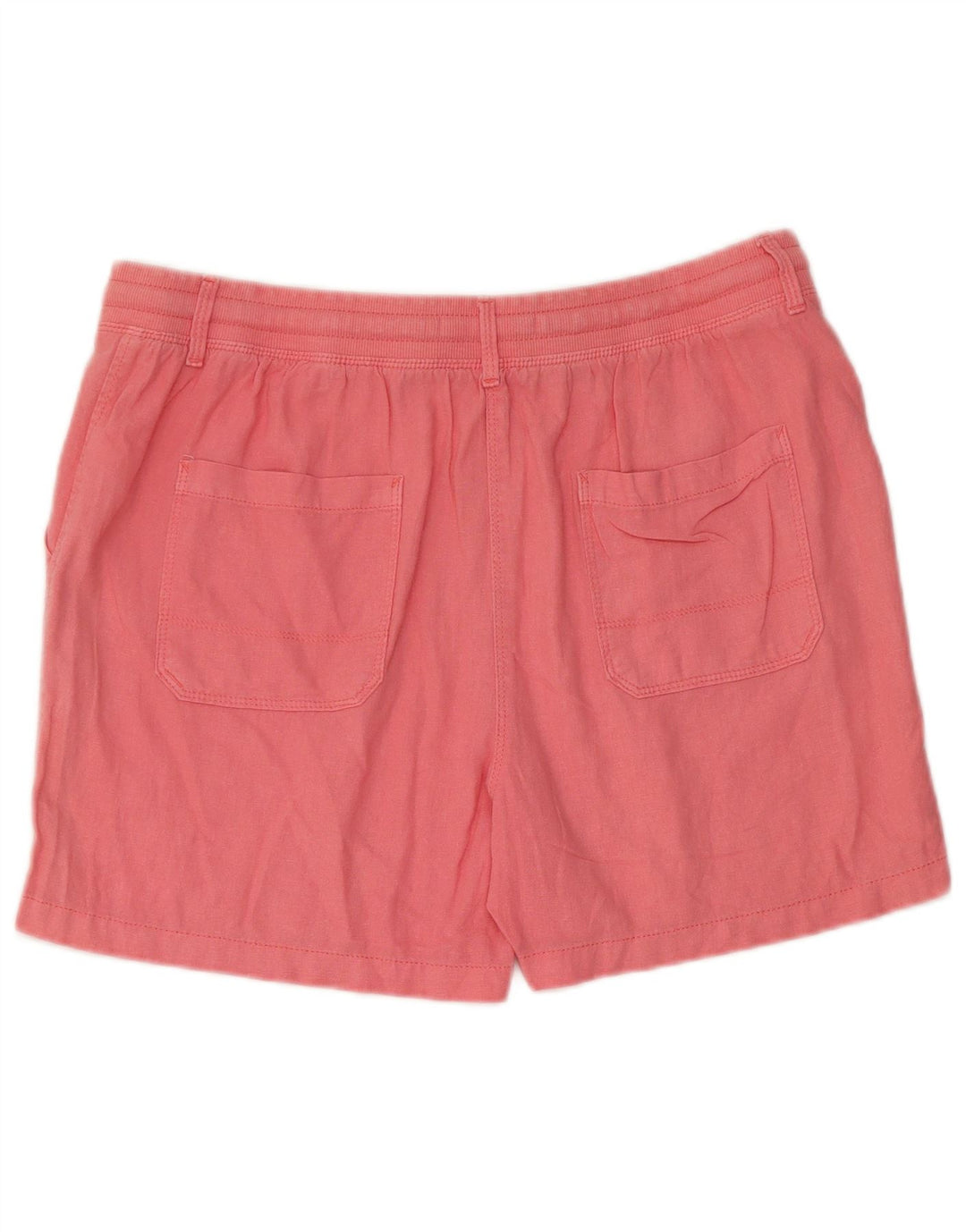Marks & Spencer - Pantalones cortos para mujer (talla 40, talla grande, 34, lino rosa)
