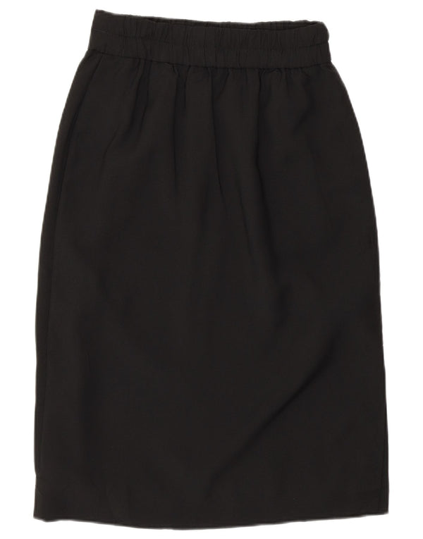 J. CREW Falda recta de cintura alta para mujer 2XS W25 Poliéster negro