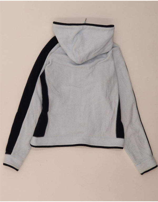 CHAMPION Chaqueta polar con capucha para mujer UK 40 Grande Azul Colorblock