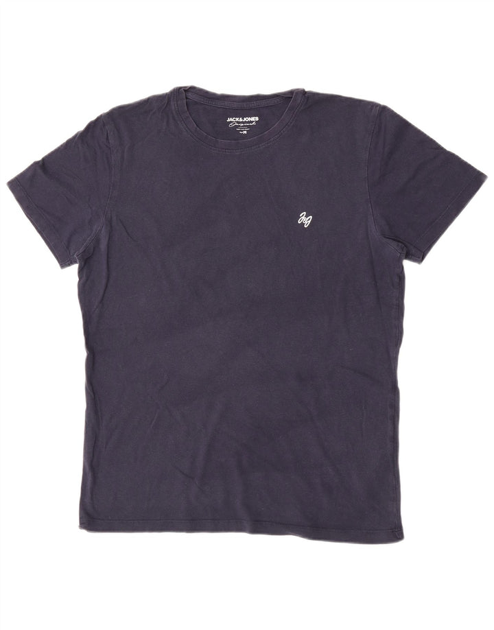 Camiseta Jack & Jones Hombre Top Medium Azul Marino Algodón