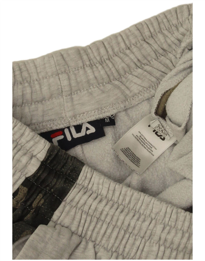 Fila Hombre Pantalones De Chándal Joggers Gris Medio Camuflaje Algodón
