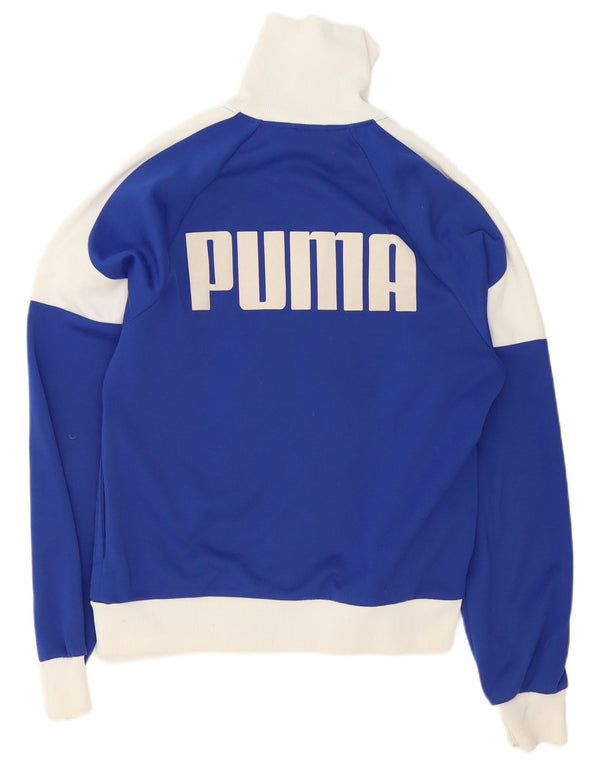 Puma Chaqueta De Chándal Con Estampado Gráfico De Poliéster Color Block En Azul Medio