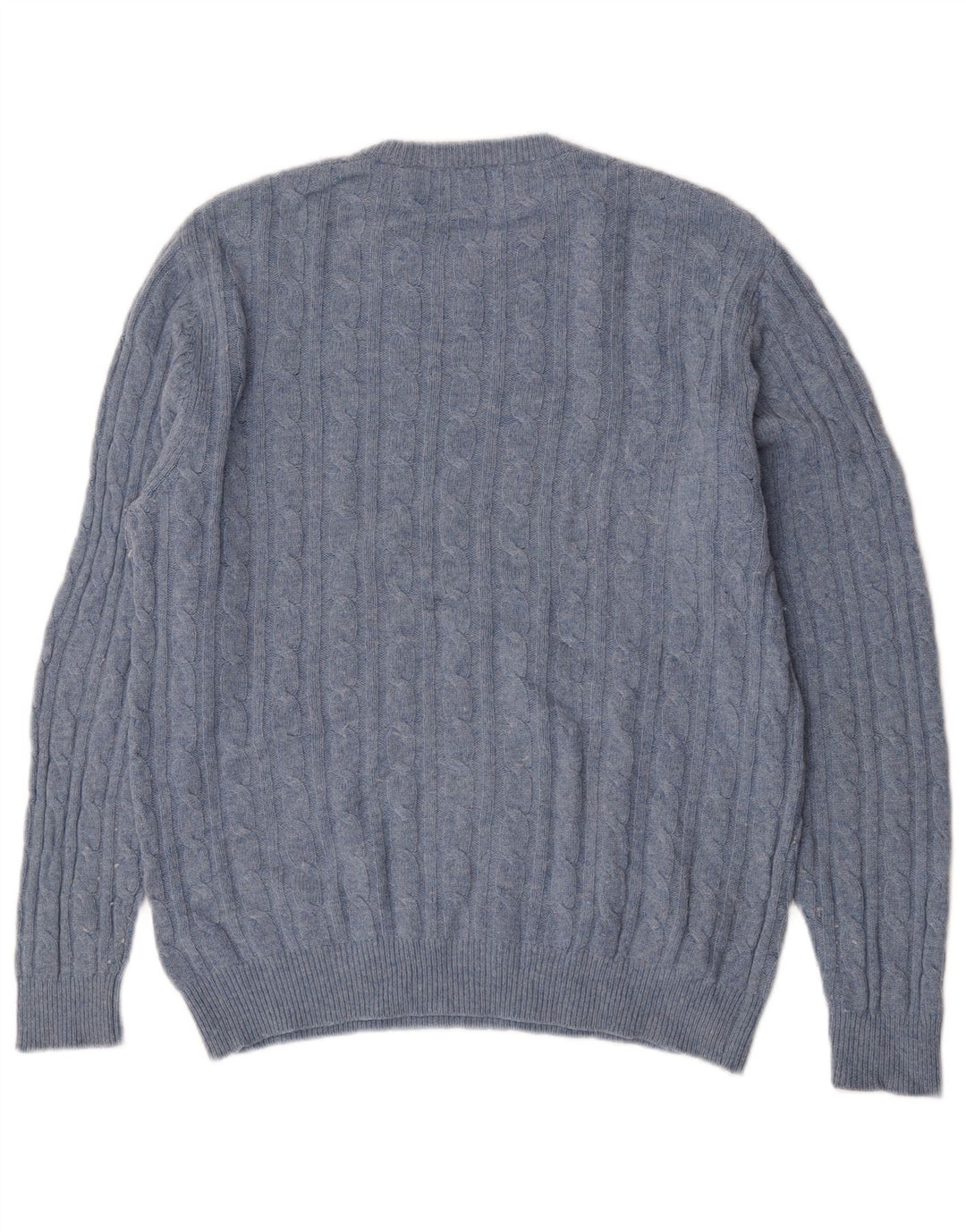 Jack Wills Jersey The Marlow con cuello redondo para hombre, talla grande, de lana azul