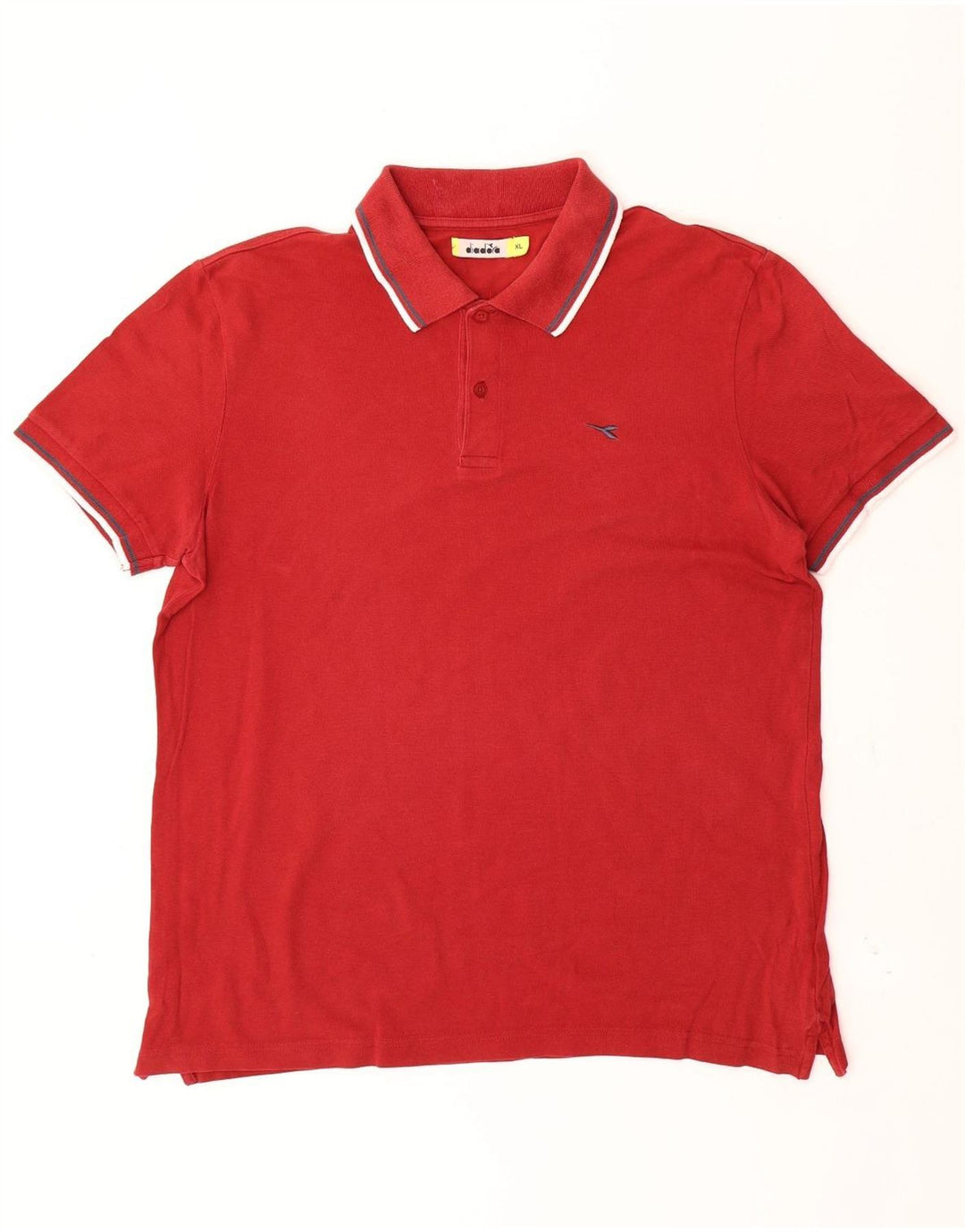 Diadora Polo Hombre XL Algodón Rojo