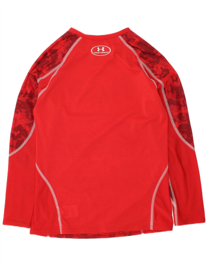 UNDER ARMOUR Camiseta gráfica Heat Gear para niños de manga larga 13-14 años XL Rojo
