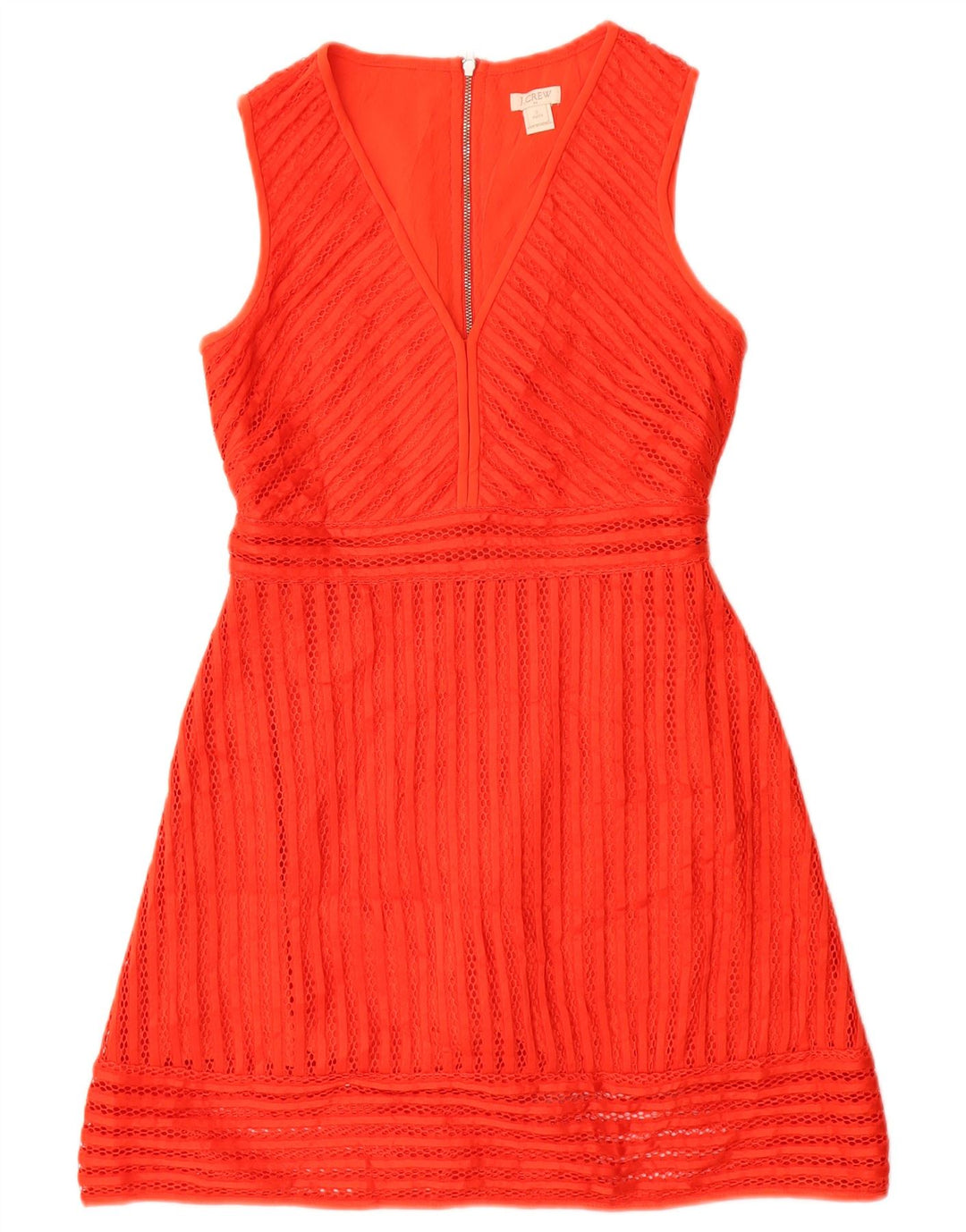 J. Crew Vestido sin mangas para mujer US 2 XS Poliéster rojo