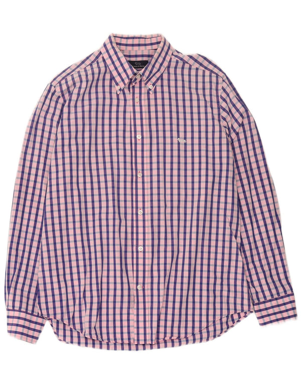 Camisa Harmont & Blaine Hombre XL Algodón Vichy Rosa