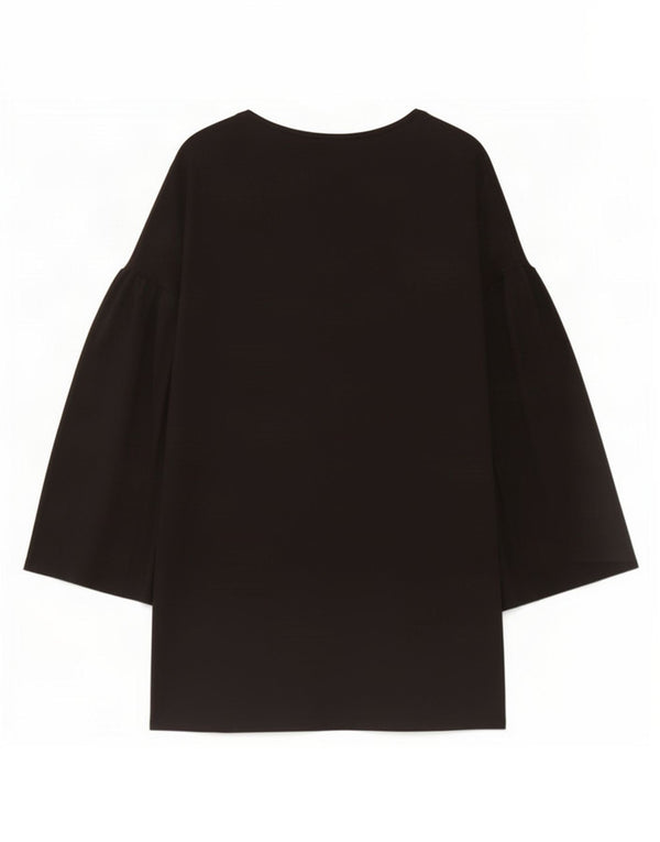 Zara Mujer Trafaluc Vestido Túnica De Manga Larga UK 10 Small Negro