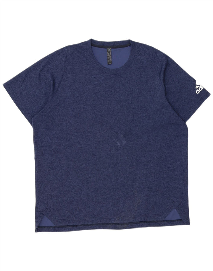 Adidas Hombre Camiseta Top XL Azul Marino Poliéster