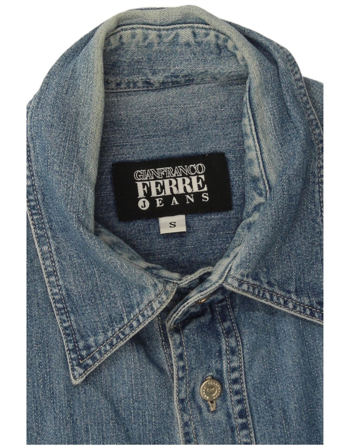 Camisa Vaquera Gianfranco Ferre Hombre Azul Pequeño