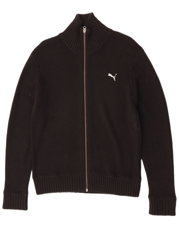 Puma - Cárdigan para hombre, talla grande, color negro