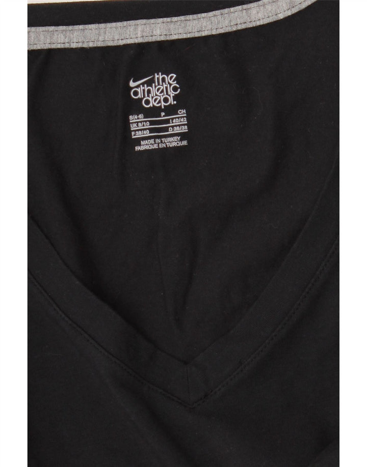 Nike Camiseta de manga larga para mujer UK 8/10 Small Negro