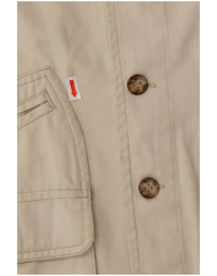 PICDOR Chaleco utilitario para hombre UK 40 Grande Algodón beige