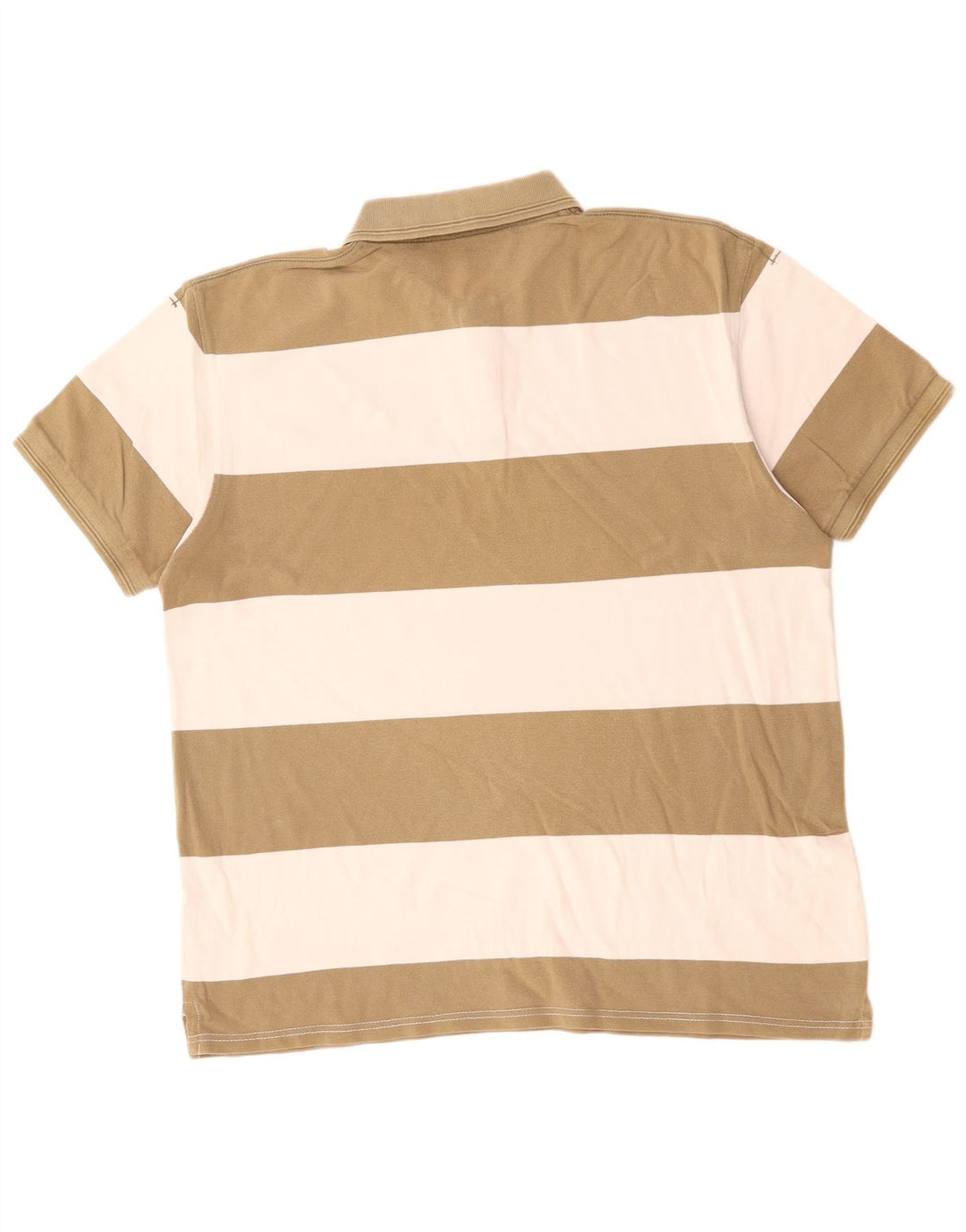 LEVI'S Polo de rugby para hombre de algodón a rayas caqui grande