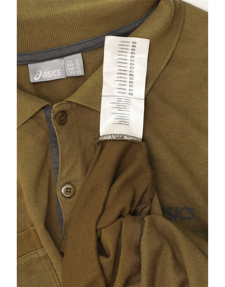 Polo Asics Hombre XL Caqui Algodón