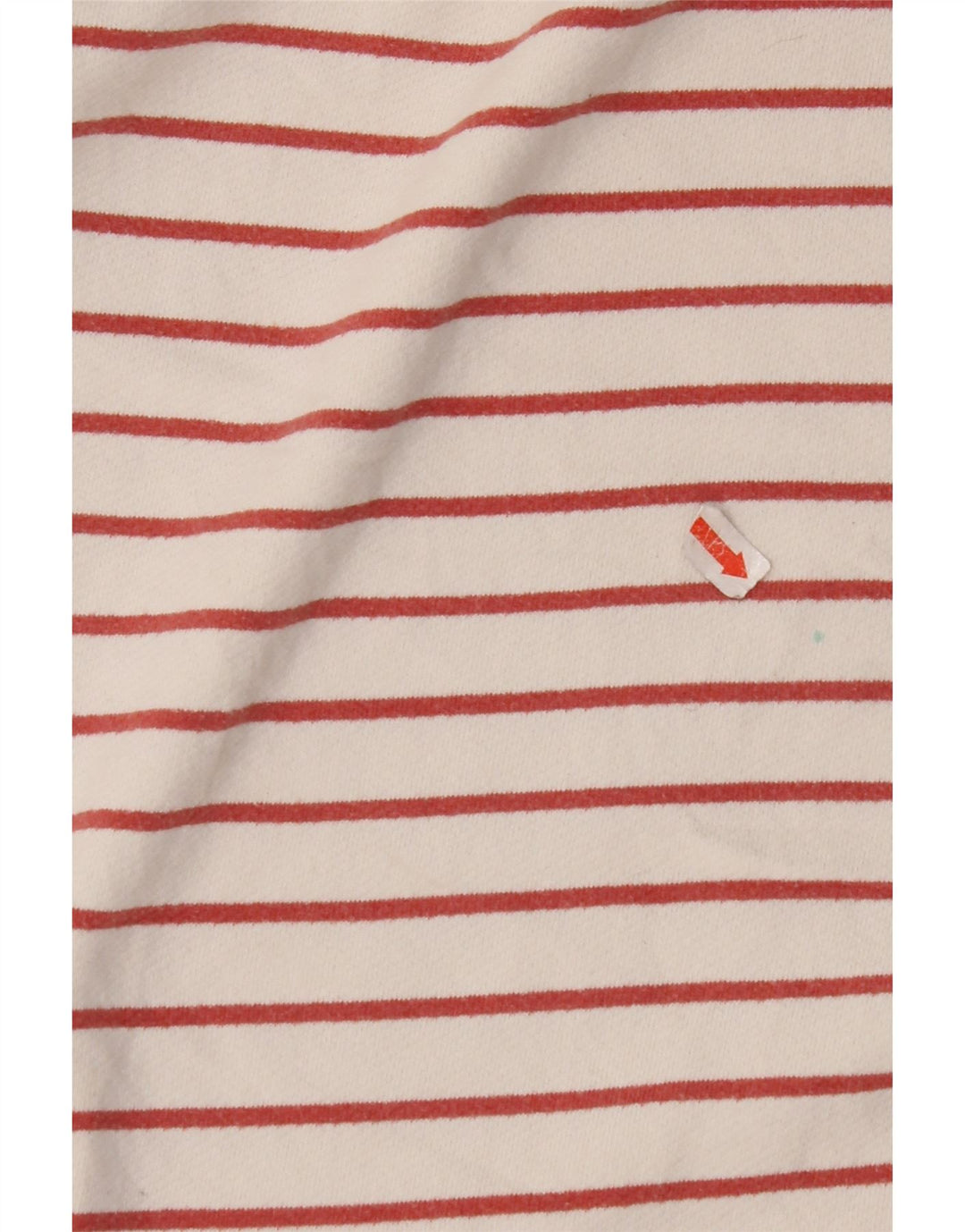 FAT FACE Top para Mujer Manga Larga UK 8 Pequeño Algodón a Rayas Blanco Roto