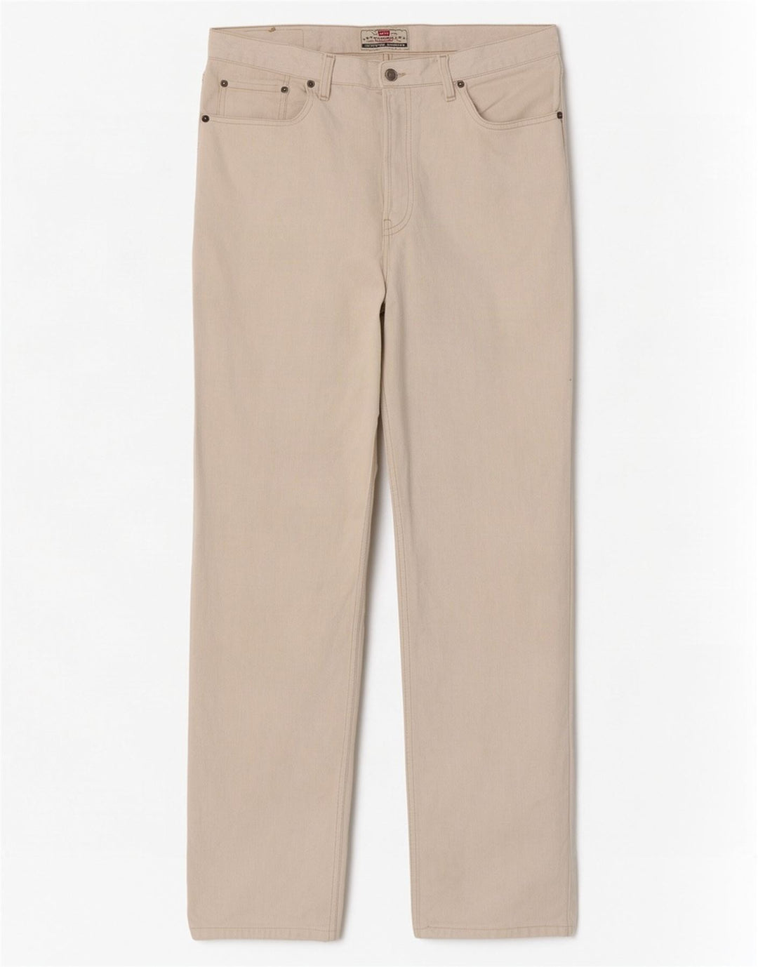 Vaqueros rectos Levi's para hombre W36 L34 Algodón beige