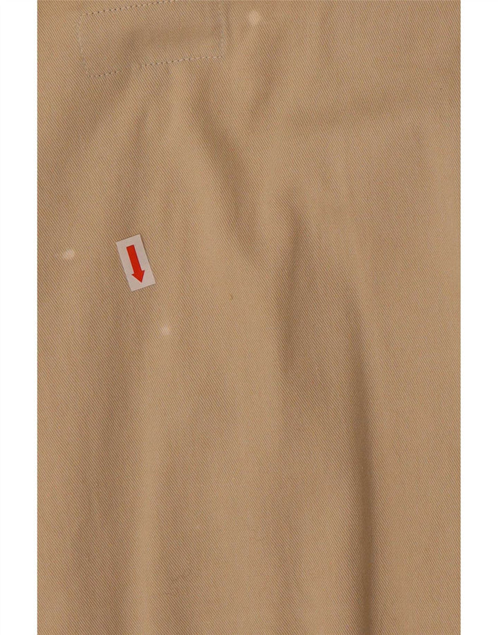 Vintage hombres utilidad Gilet Reino Unido 38 algodón beige medio