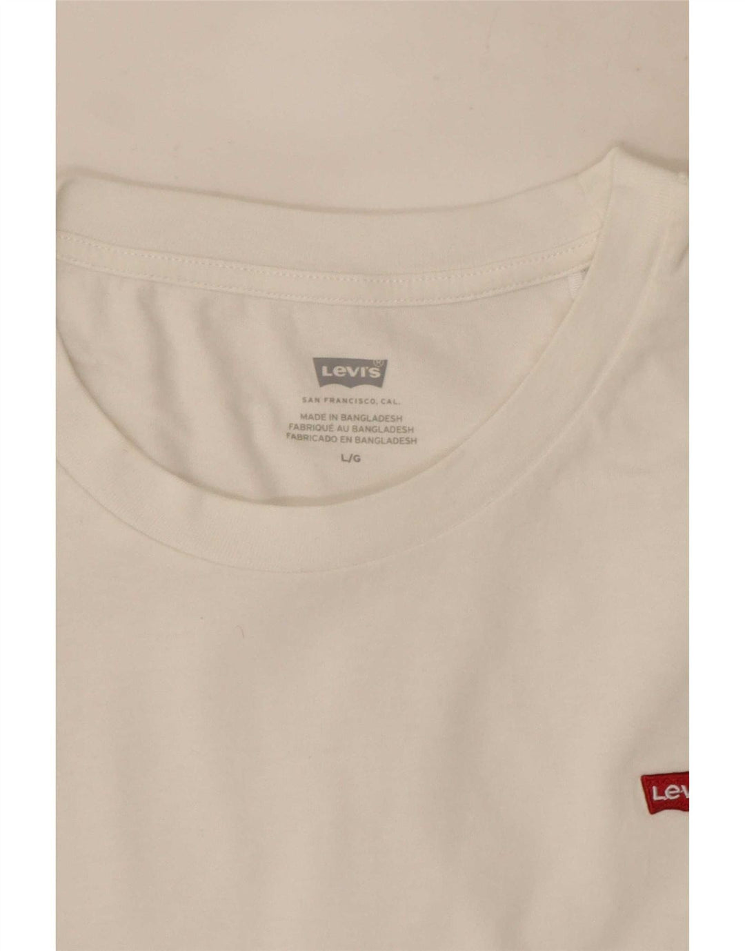 Levi's Camiseta para mujer Top UK 44 Large White