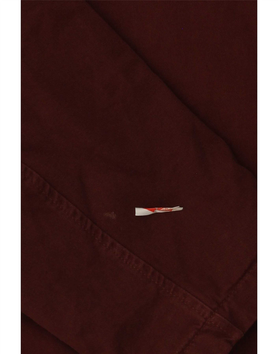 Zara Mens Bomber Jacket UK 40 Grande Algodón Borgoña