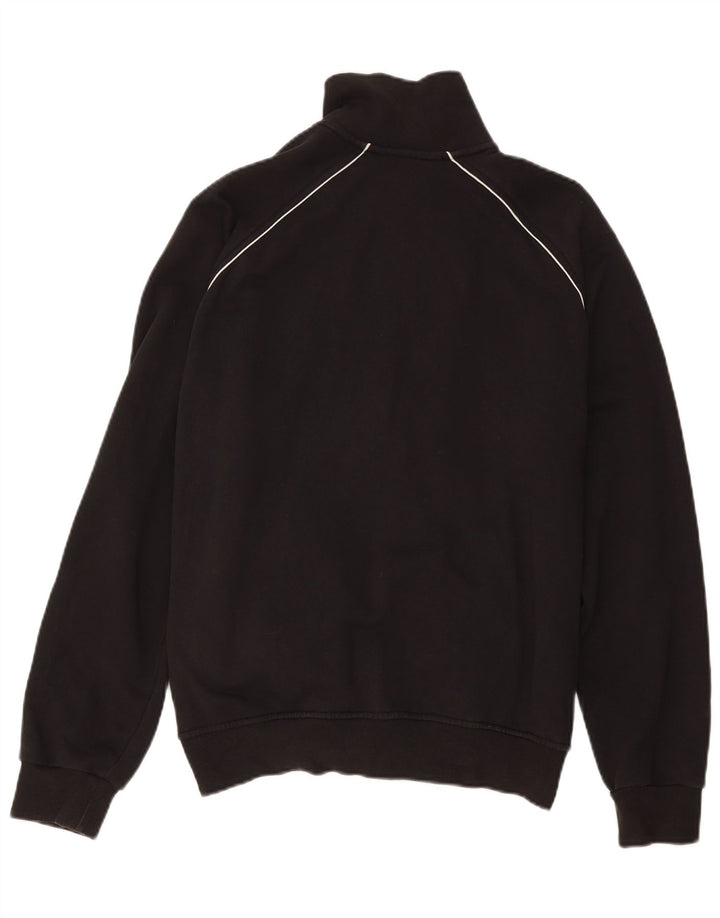 Puma Mens Graphic Chándal Top Chaqueta Grande Algodón Negro