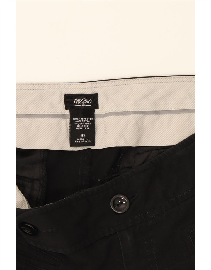 MOSSIMO Womens Straight Capri Trousers US 10 W34 L22 Black Polyester Vintage Mossimo and Second-Hand Mossimo from Messina Hembry 