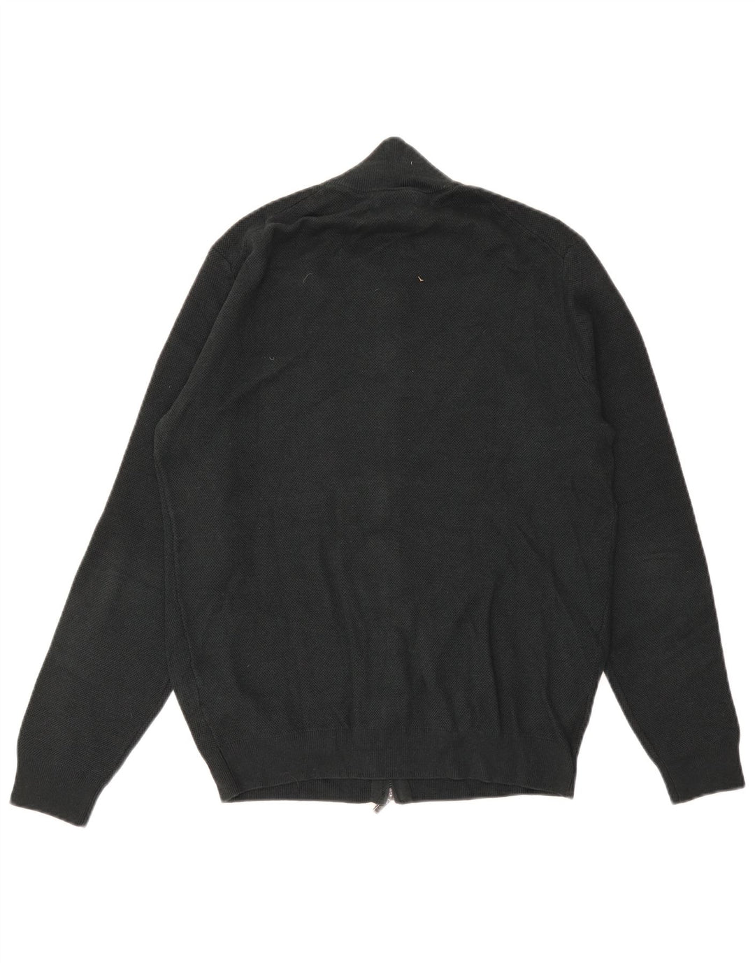 Massimo Dutti Jersey Cárdigan Hombre Algodón Verde Medio