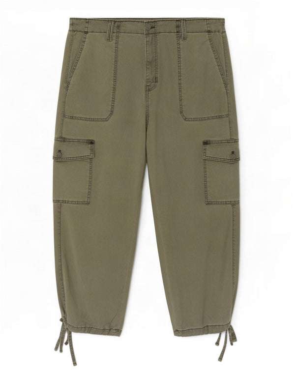 Marks & Spencer Joggers Cargo Capri para Mujer UK 20 2XL W40 L23 Verde