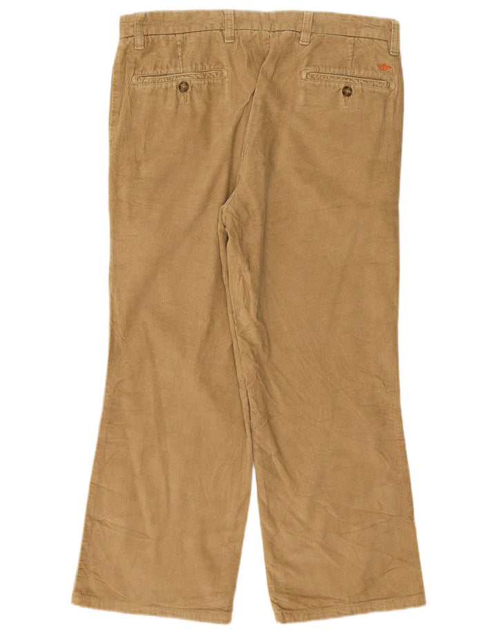 Dockers Pantalones de pana con corte de bota para hombre W34 L26 Beige