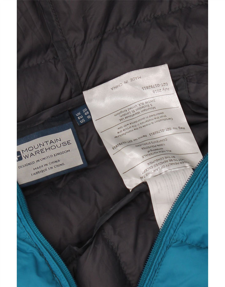 Abrigo acolchado con capucha para mujer Mountain Warehouse ES 39 2XL Poliéster azul