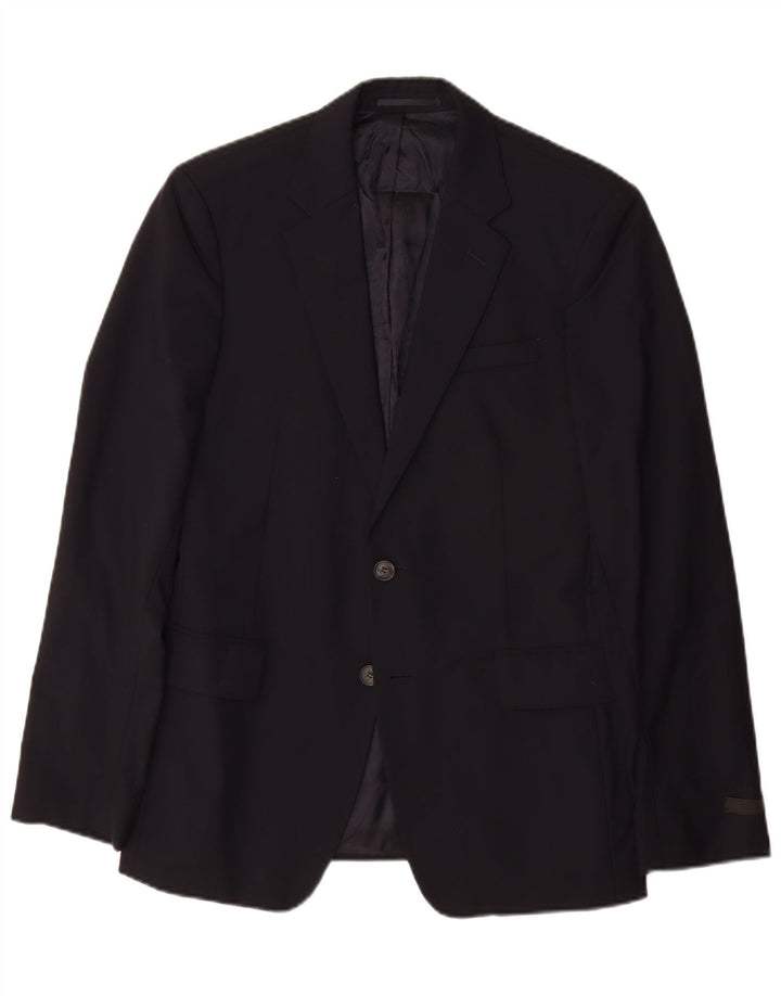 Prada Chaqueta tipo blazer de 2 botones para hombre IT 48 Lana azul marino mediana
