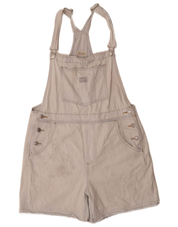 Levi's Mujer Peto Denim Shorts Grande W34 Algodón Azul