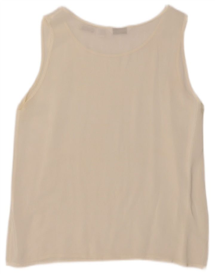 Blusa sin mangas para mujer Saint George UK 12 Medium Off White