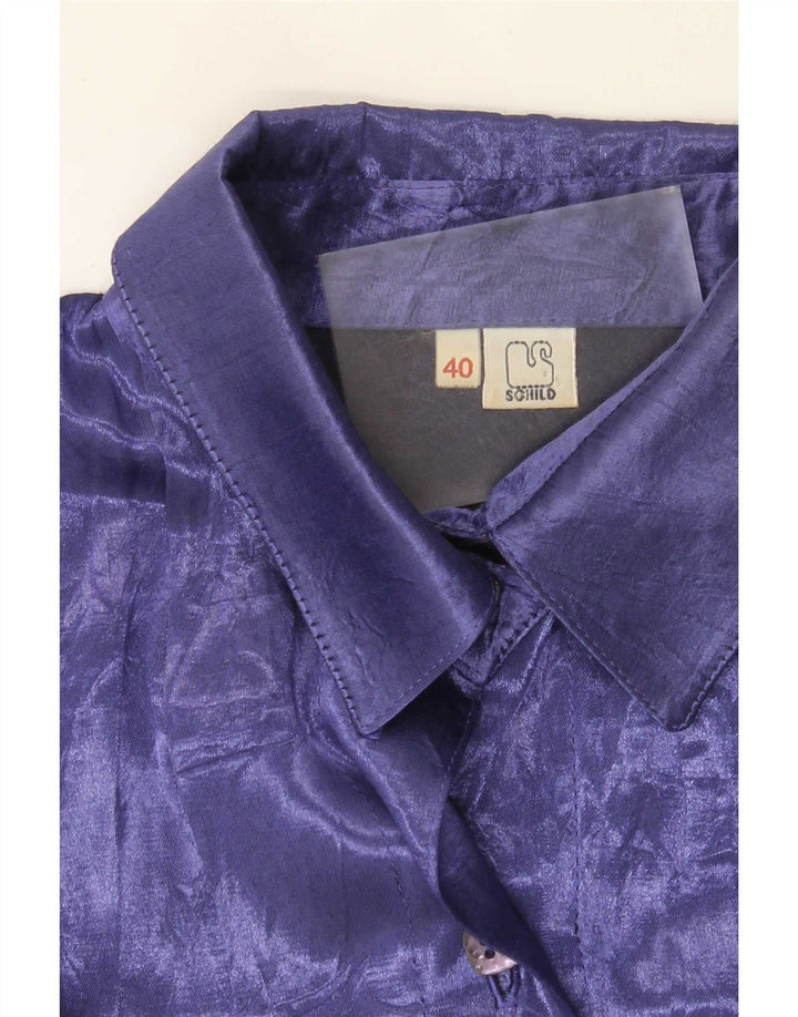 Blusa camisera para mujer Schild EU 40 Medio Púrpura