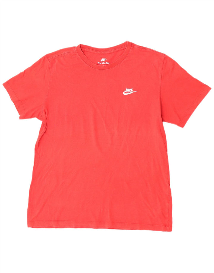 Nike - Camiseta gráfica para hombre, parte superior de algodón rojo mediano