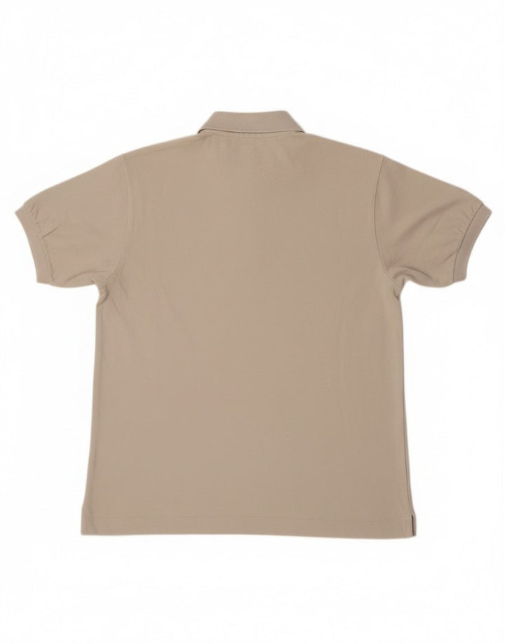 Polo Lacoste para hombre talla 4 mediano algodón blanco roto