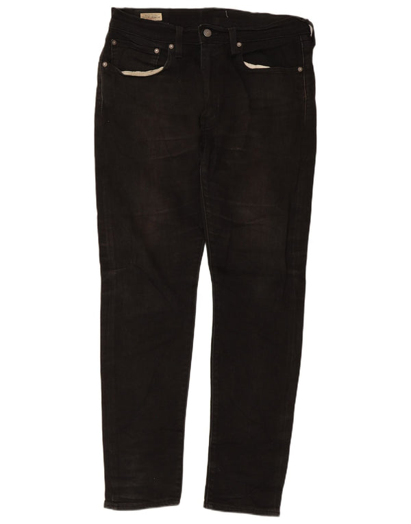 Levi's Hombre 512 Slim Tapered Jeans W34 L32 Algodón Negro