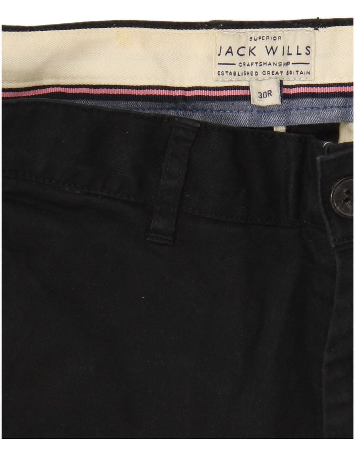Pantalones cortos chinos Jack Wills para hombre W30 Algodón negro mediano
